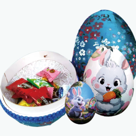 Package Paper Mache Easter Egg Papereggs for Chocolate Candy Card Board Box Gift