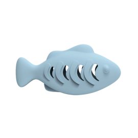 Silicone Catnip Toy Fish Shape Cat Toothbrush Leaking Feeding Artifact for Cats